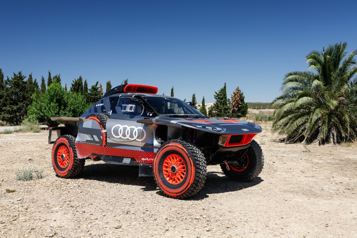 Audi Rally Car on dirt