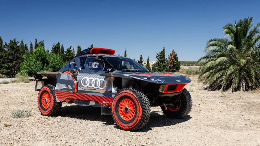 Audi Rally Car on dirt