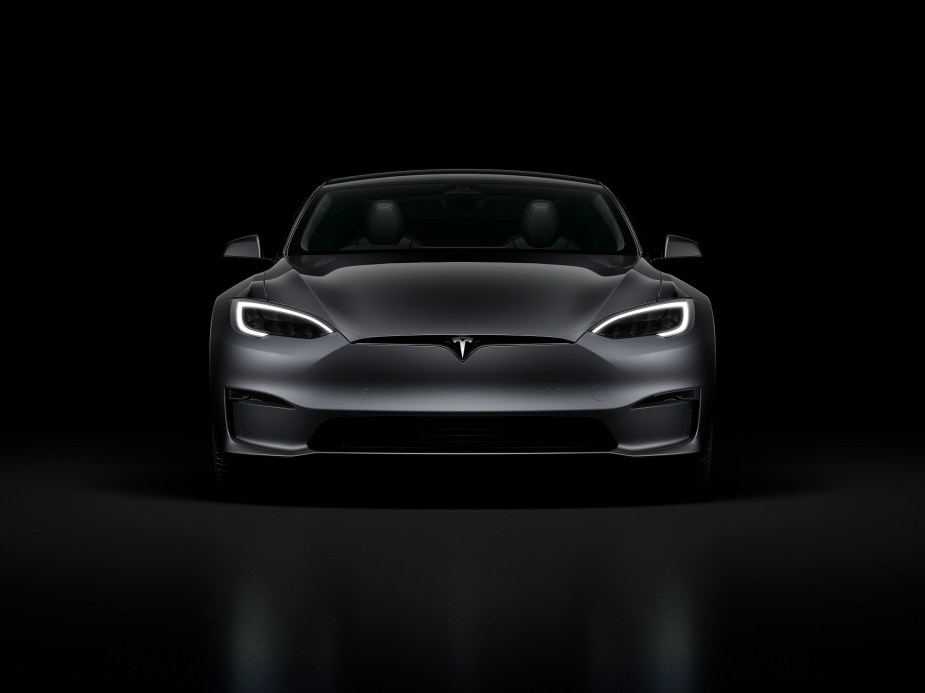 The Tesla Model S Plaid, like the BMW M5 Competition, is one of the fastest sports sedans with AWD.