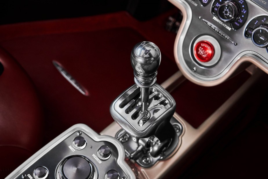 The Pagani Utopia's shifter is nothing short of art.