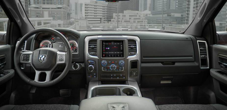 The interior of a Ram 1500 Classiic