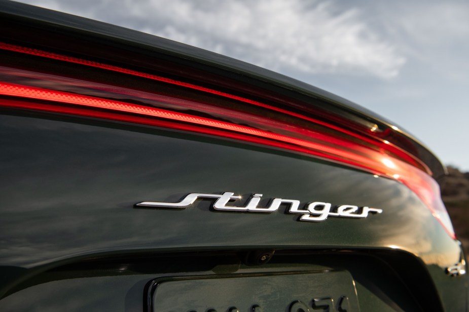 A fully loaded 2022 Kia Stinger is an AWD-equipped Stinger GT2.