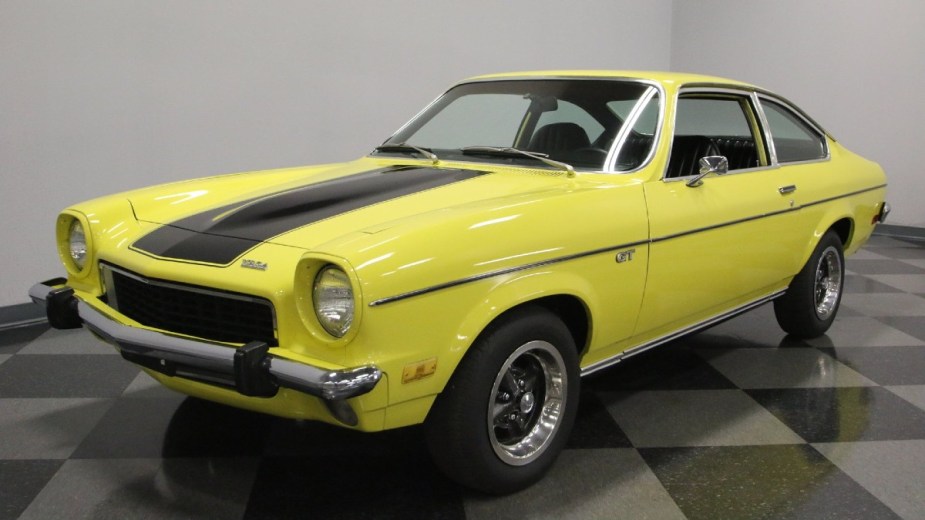Yellow 1973 Chevrolet Vega GT