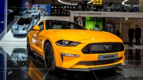 The 2018 Ford Mustang GT, like the 2017 Camaro SS, is one of the fastest used muscle cars under $30,000.