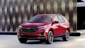 2022 Chevy Equinox parked on display