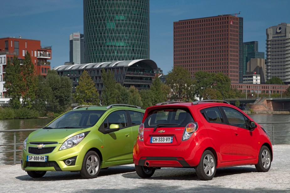 A Chevrolet Spark, like the Hyundai Accent, is another fuel-efficient car to be discontinued.
