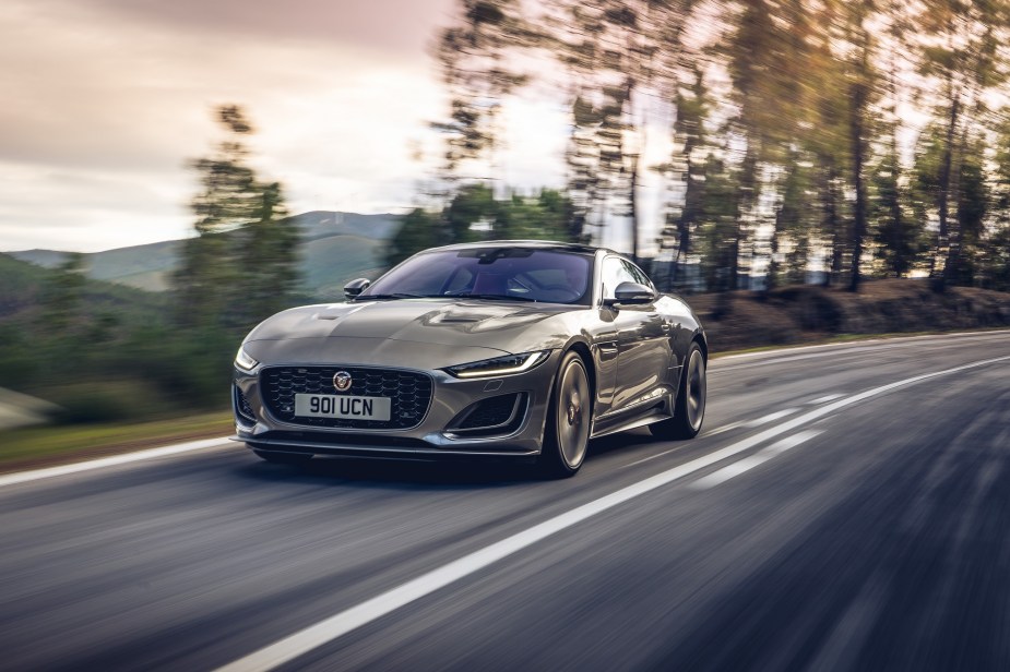 The Jaguar F-Type, like the Audi TT, is a great AWD option for a sports car to drive in the snow.