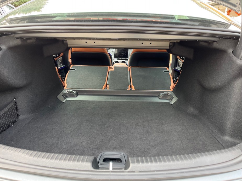 A view of the C-Class trunk and cargo space