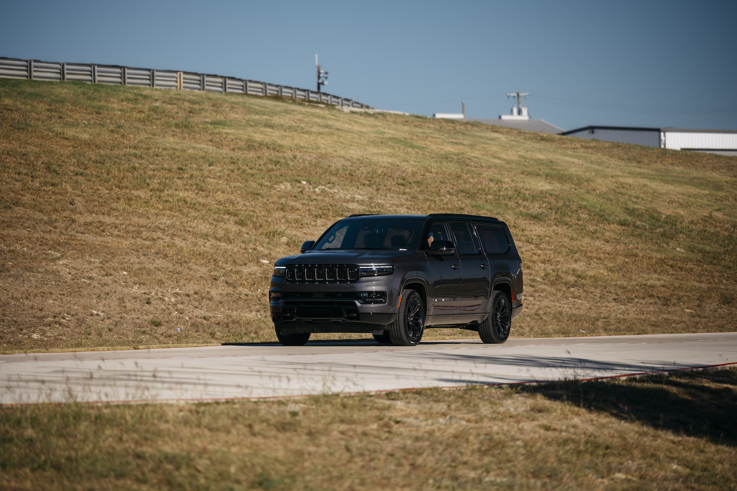 This 2023 Wagoneer Series II SUV photographed at a press event is powered by a turbocharged 3.0-liter Hurricane I6 engine.