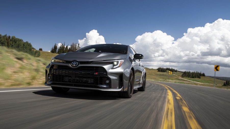 The 2023 Toyota Corolla GR, one of the all wheel drive cars with manual transmission