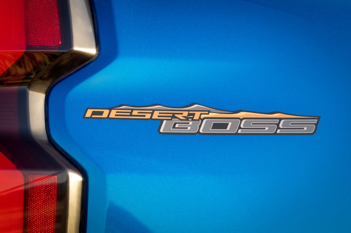 The Desert Boss badge on the Chevy Colorado ZR1