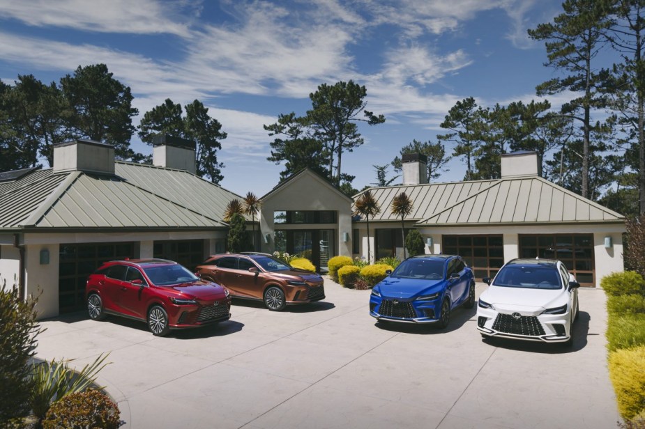 A group of Lexus RXs