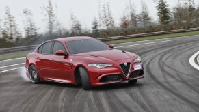The Alfa Romeo Giulia Quadrifoglio is fast and taut for track work.
