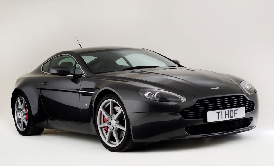The Aston Martin Vantage, like the Jaguar XK, is a great GT car, or grand tourer.