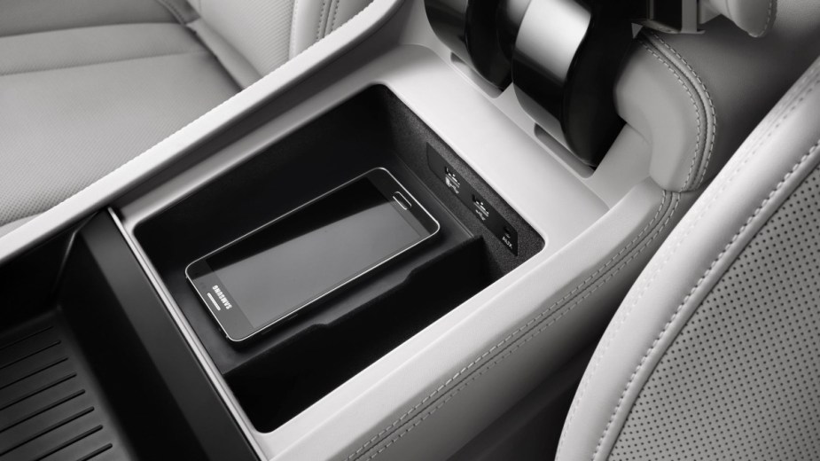 The Audi Phone Box charges and boosts your phone signal in the 2023 Audi Q7