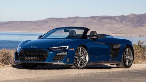 The Audi R8 Spyder is a supercar rental for your next trip.