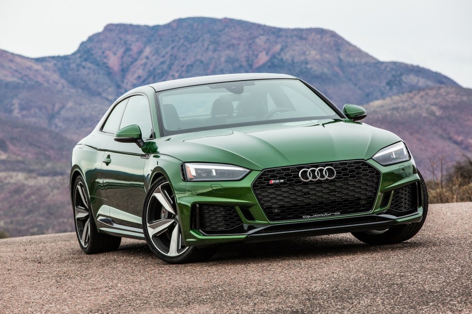 The Audi RS 5 is a sports car coupe with AWD and explosive power.