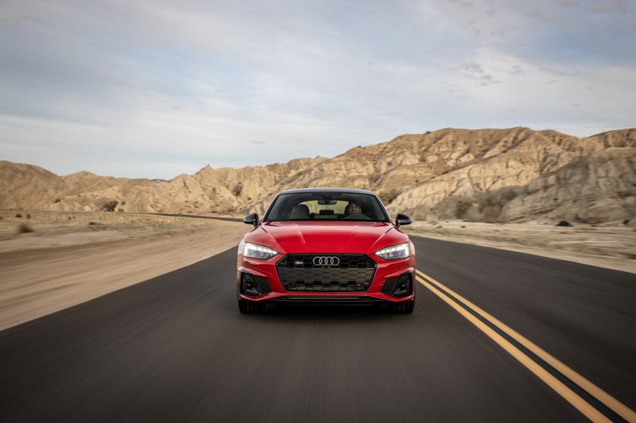 The Audi S5 is fast, but not faster than a Ford Mustang GT Auto. 
