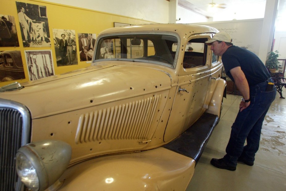 Bonnie and Clyde’s 1934 Ford Model 40B Deluxe Fordor Sedan on display, haunted car too spooky to drive this Halloween