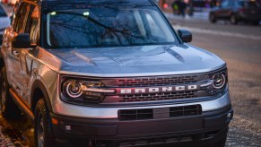 A Bronco SUV, showing the difference between a multi-purpose vehicle and SUV.