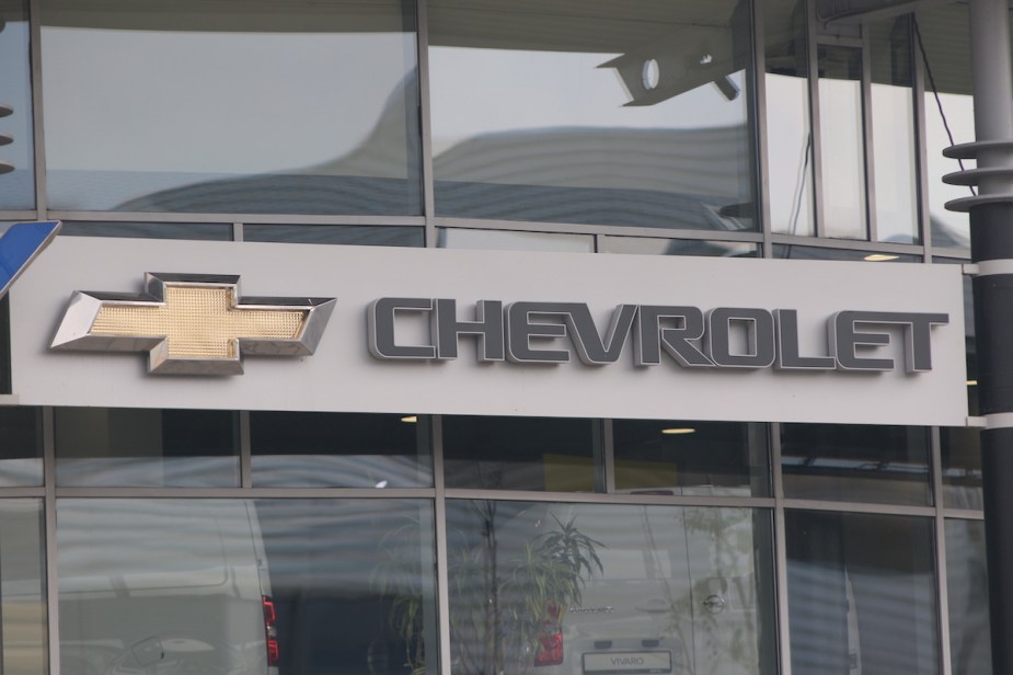 A Chevrolet dealership, maker of the 2023 Chevy Montana. 