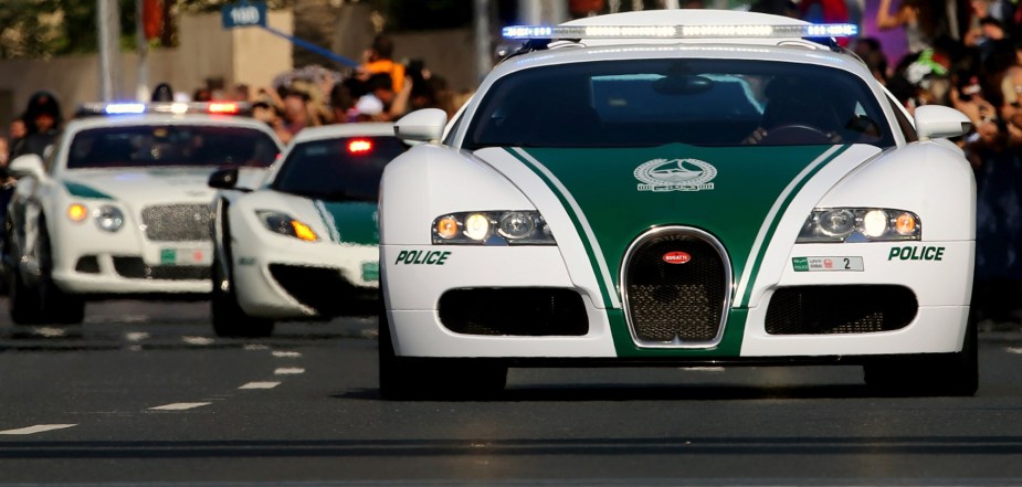 The Bugatti Veyron is the wildest car in Dubai's police fleet.