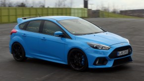 The Ford Focus RS is a fast AWD car with a manual transmission.