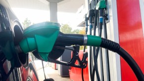 A fuel pump filling up possibly because of bad spark plugs.