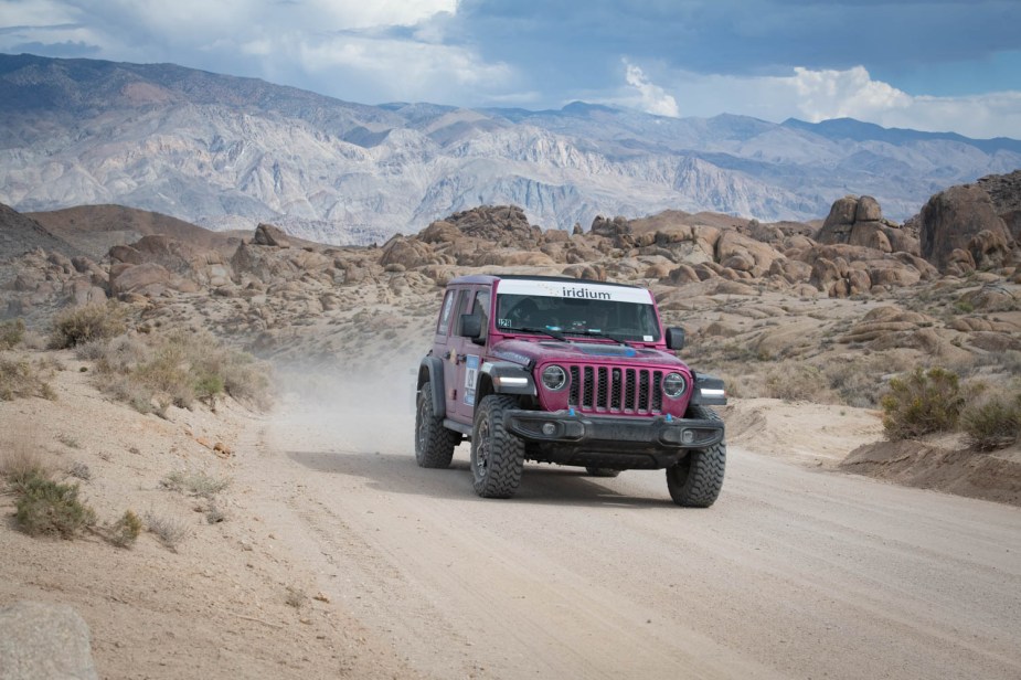 The 2022 Jeep Wrangler 4xe in the Rebelle Rally