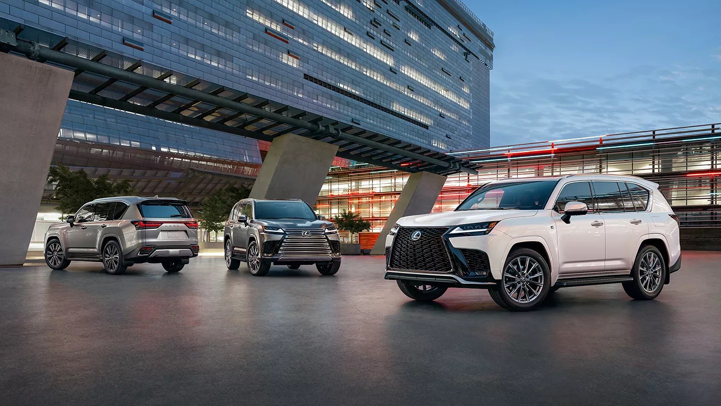 The 2022 Lexus LX 600 lineup of SUVs. What comes with these models for over $100,000?