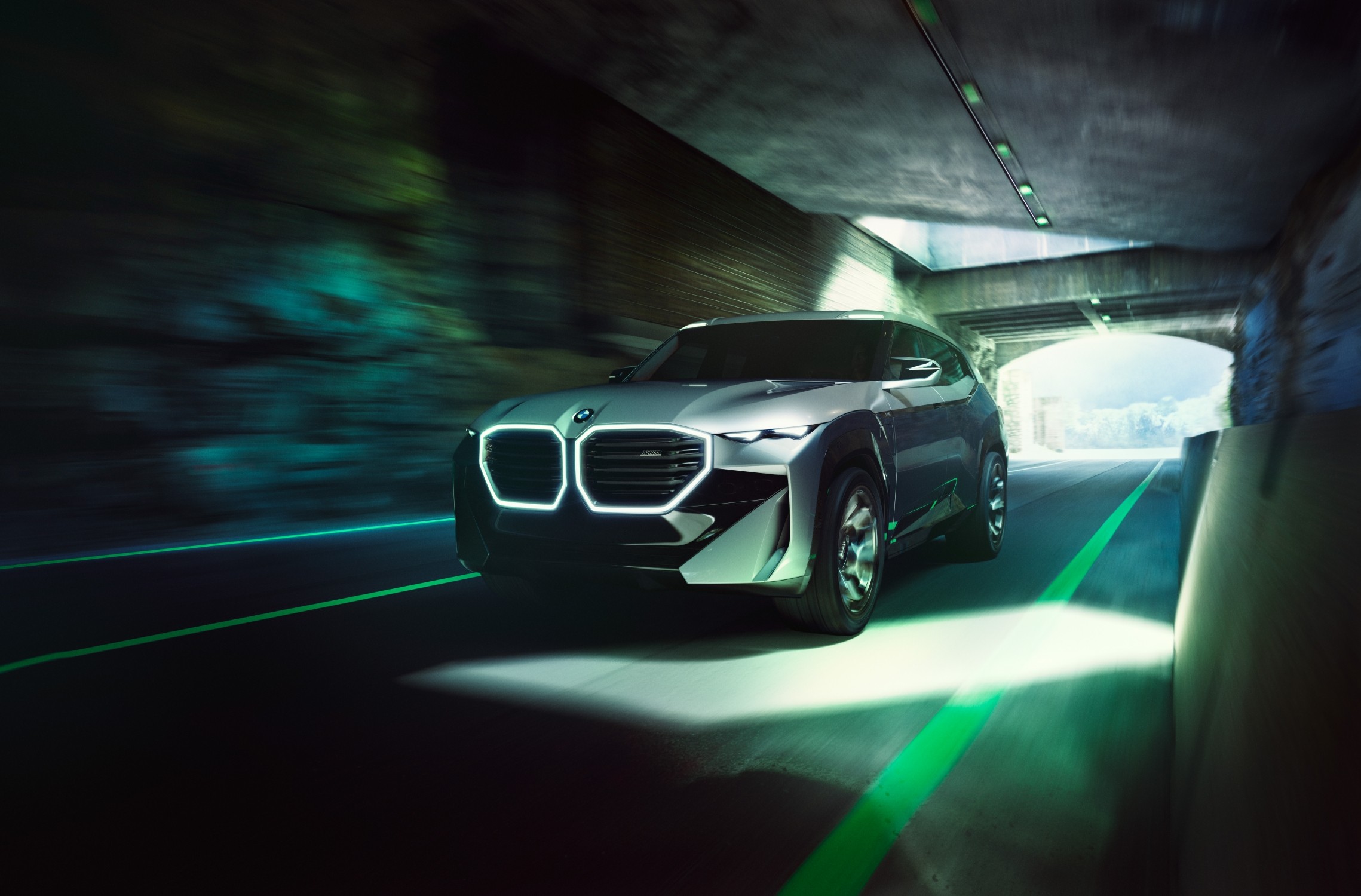 2023 BMW XM in a tunnel