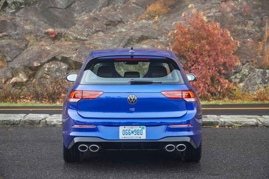 The Volkswagen Golf R isn't quite as fuel efficient a hot hatchback as the Golf GTI or 2022 Veloster N.