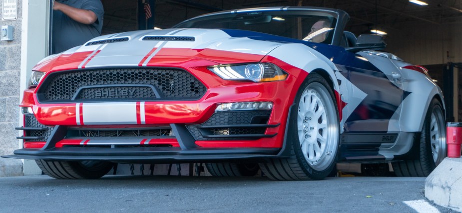 The Shelby Super Snake Speedster "Wings of Pride" is a special edition from Shelby American Las Vegas.