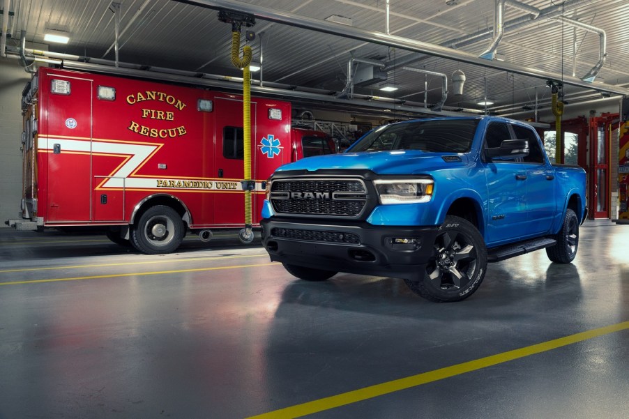 2023 Ram BTS truck with an ambulance