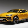 A rendering of a yellow Lamborghini Urus high-performance luxury SUV built through the company's online studio