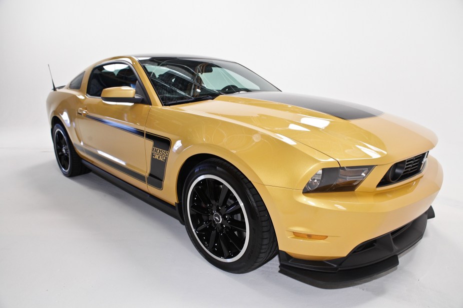 A 2012 Ford Mustang Boss 302 is one of the fast, taut last models of the Boss Mustang name. 