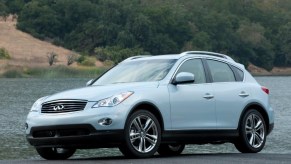 a 2013 Infiniti EX crossover parked outside, it offers everything for a used luxury model under $20,000