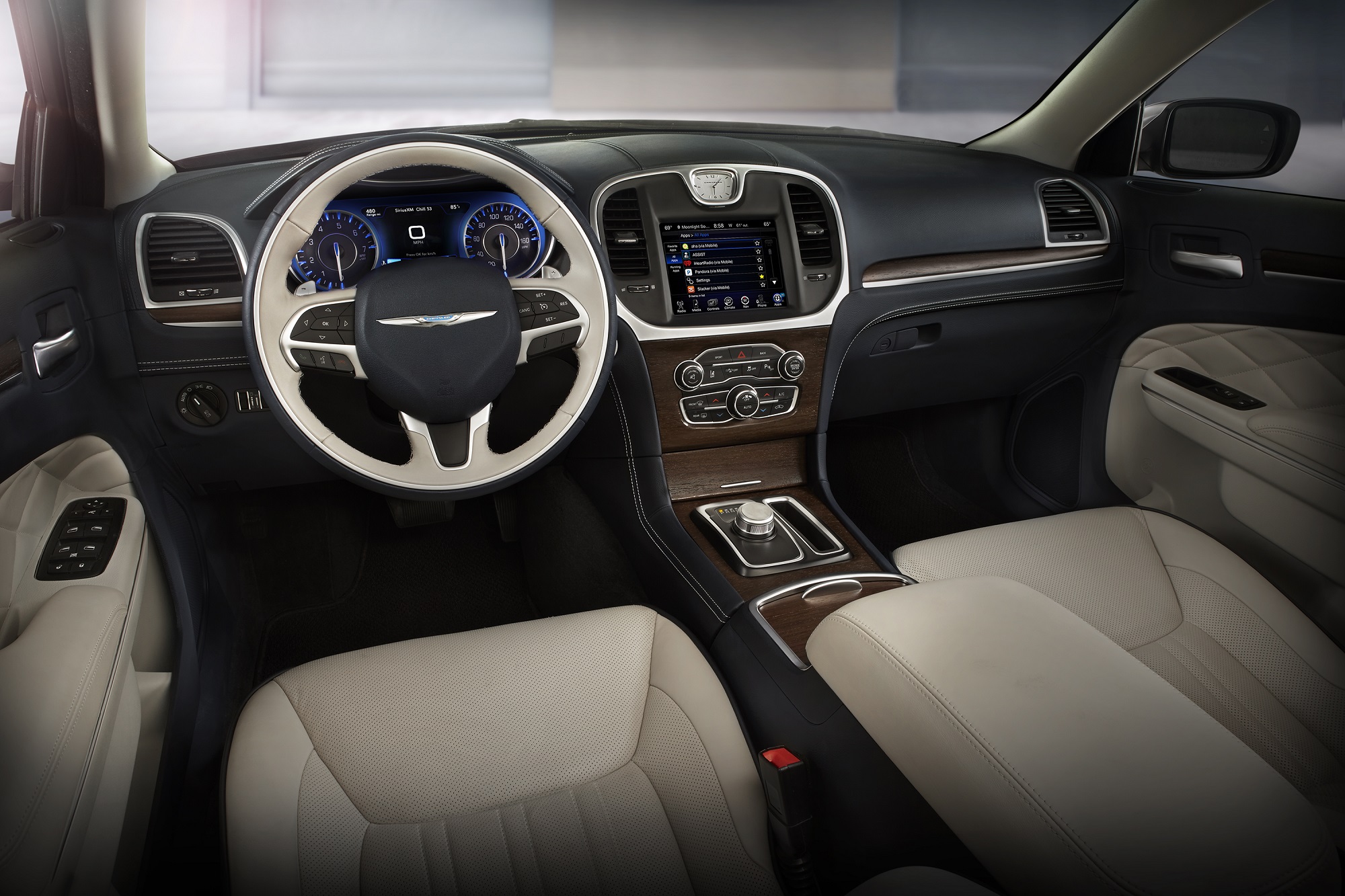 The 2015 300 boasts a handsome and luxurious interior.