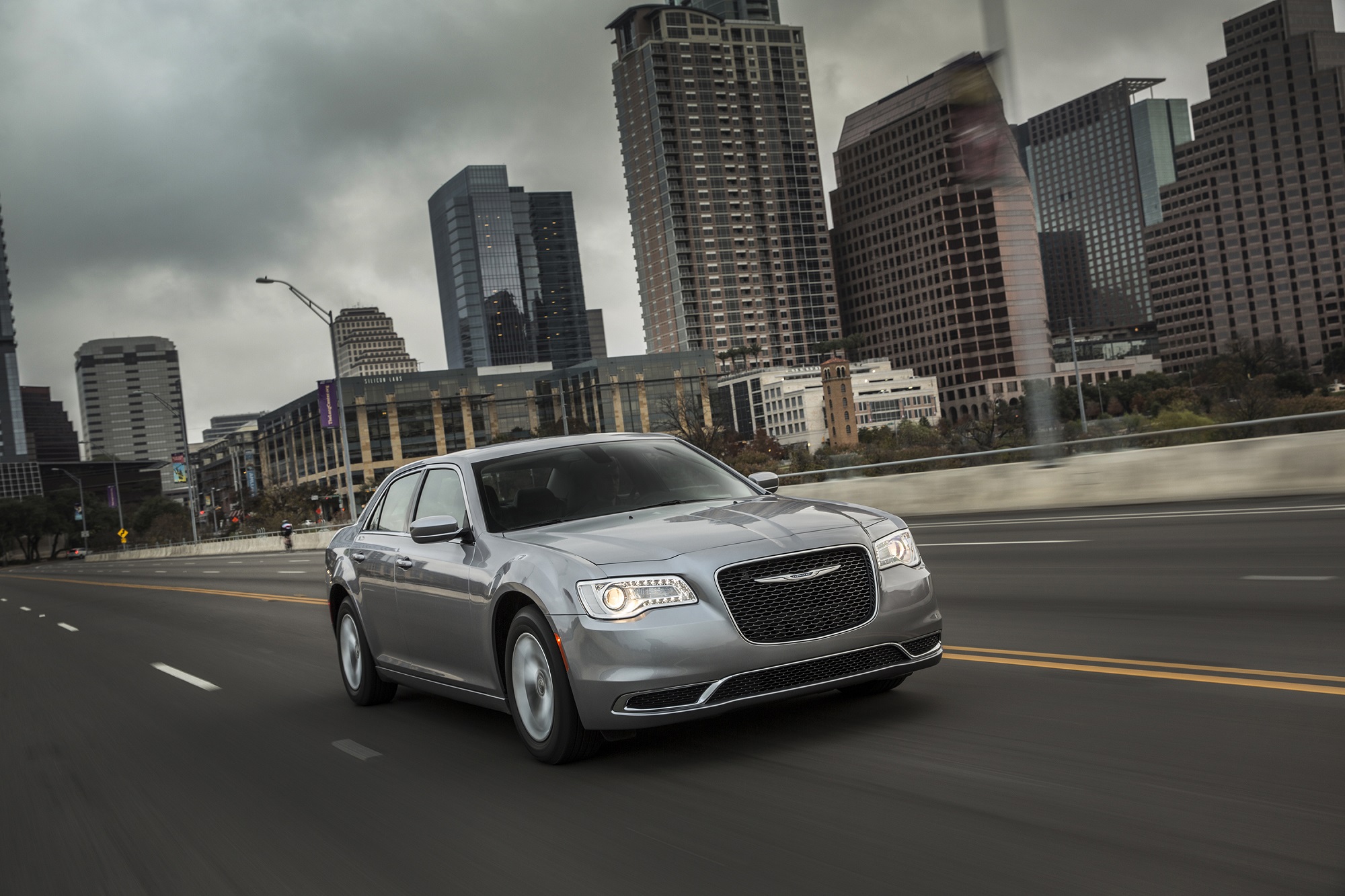 The 2015 Chrysler 300C Platinum is a range-topping used luxury sedan.