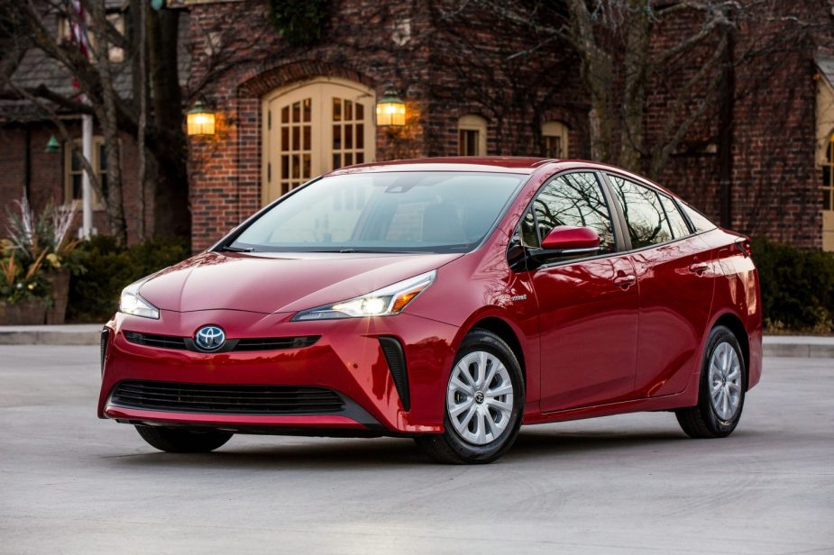 Pictured is the 2019 Toyota Prius, best used Toyota Prius model years