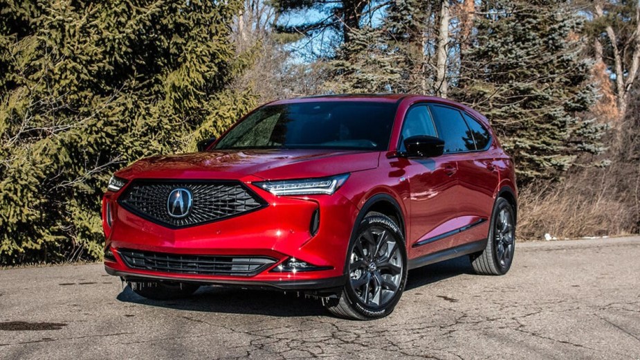 Red 2022 Acura MDX