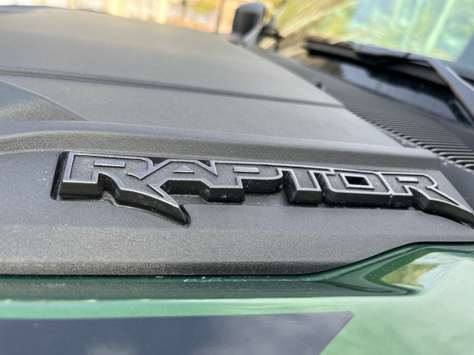 2022 Ford Bronco Raptor badge