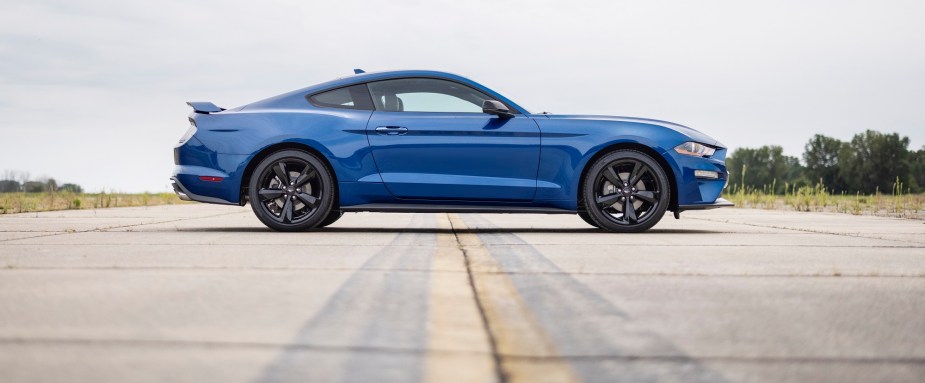 A Ford Mustang EcoBoost manual is a fast, fun coupe. 
