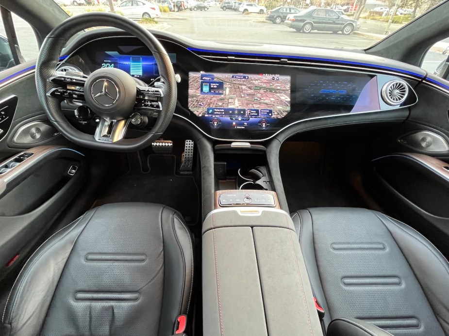 2022 Mercedes-AMG EQS front interior view