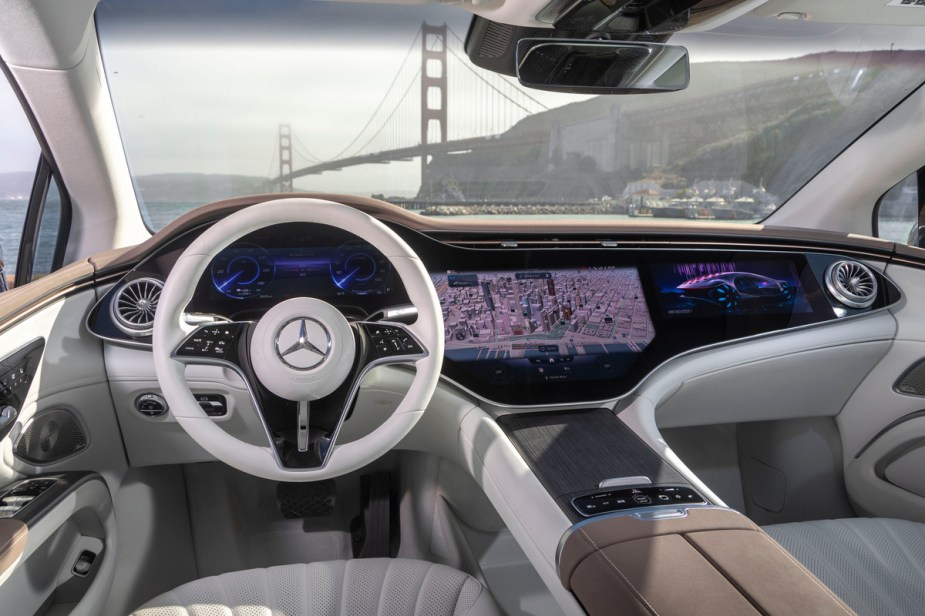 2022 Mercedes-Benz EQS front interior view