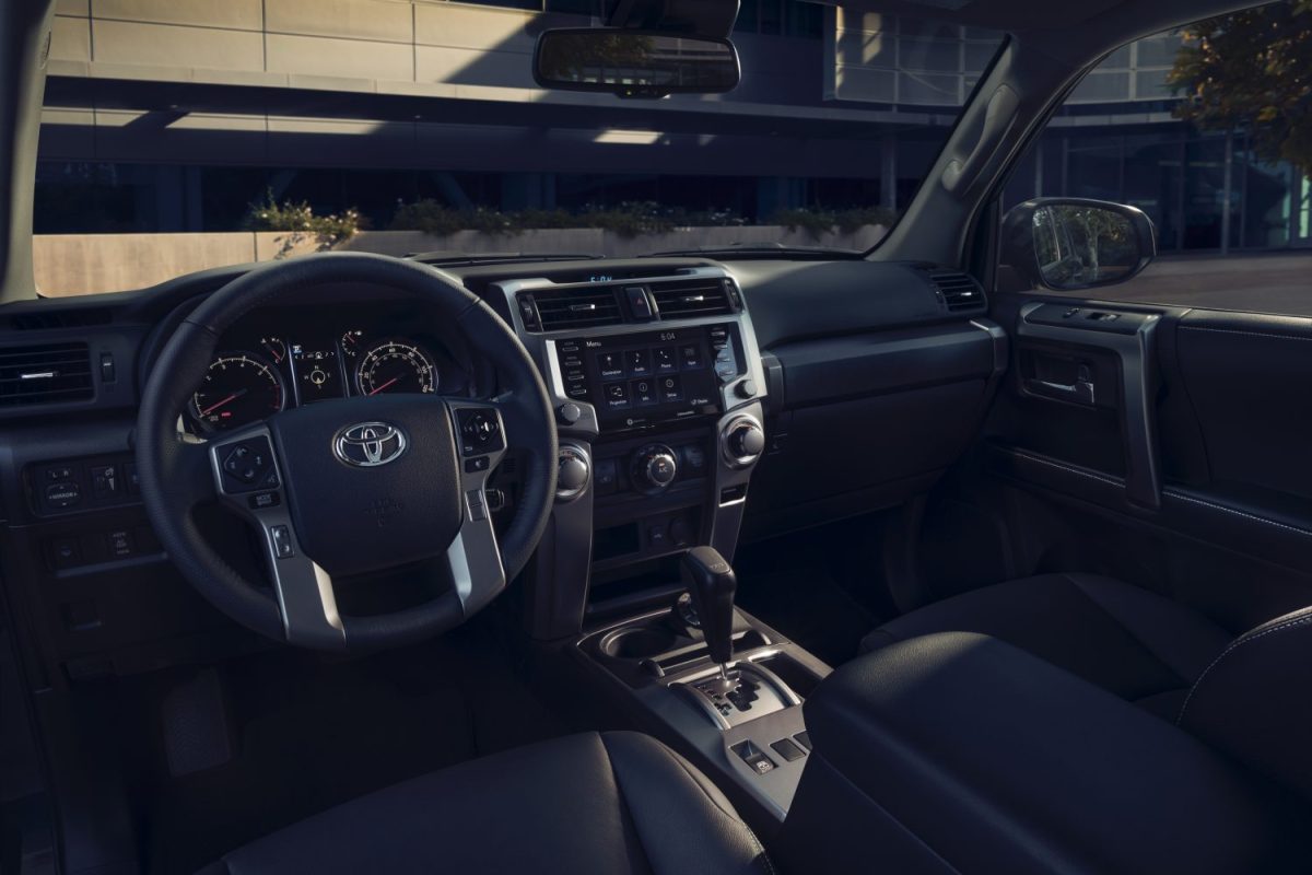 Sporty interior of the 2022 Toyota 4Runner TRD