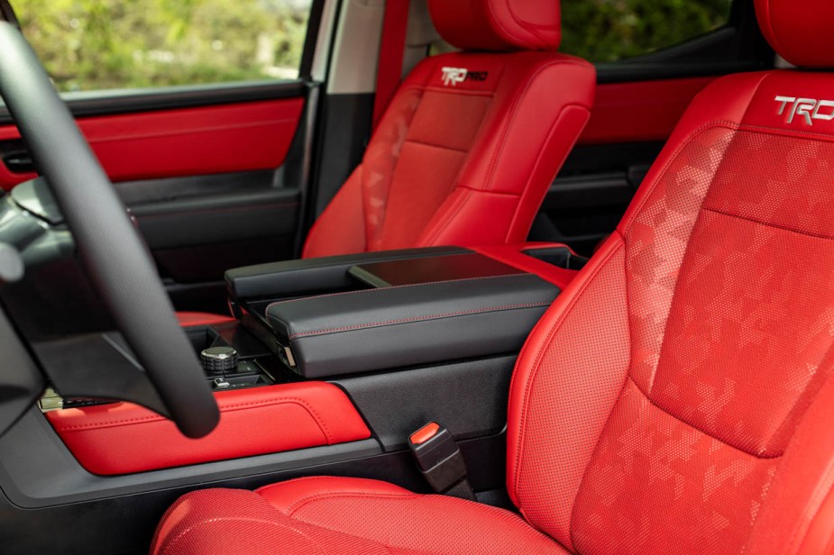 2023 Toyota tundra TRD Pro red interior