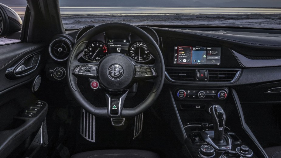 Interior of the Alfa Romeo Stelvio 2023
