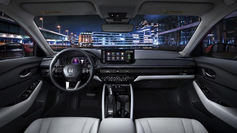 An interior view of the 2023 Honda Accord