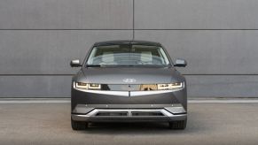 A 2023 Hyundai Ioniq 5 sitting in a parking lot.